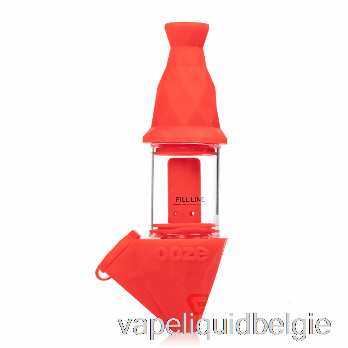 Vape België Ooze Bectar Siliconen Bubbler Scharlakenrood (rood)